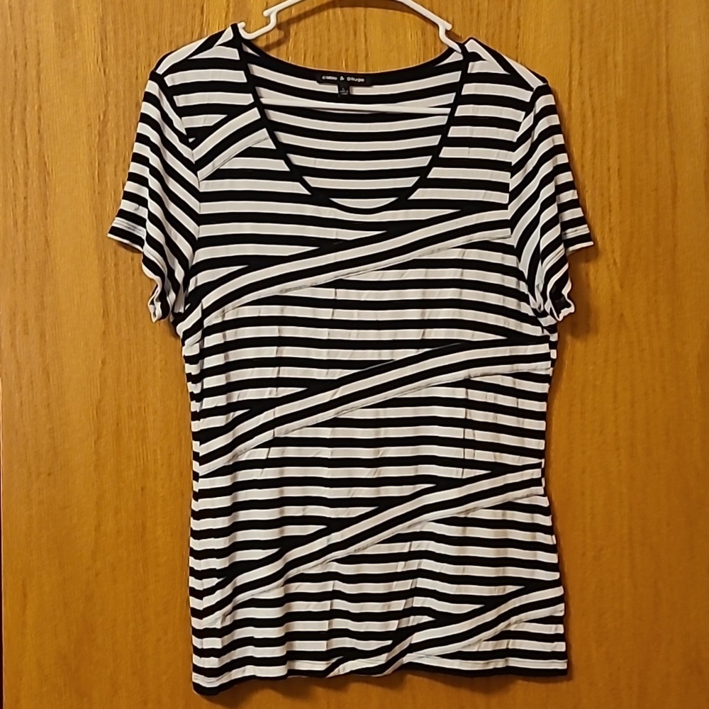 Cable & Gauge Striped Top